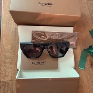 Burberry Black Angular Sunglasses